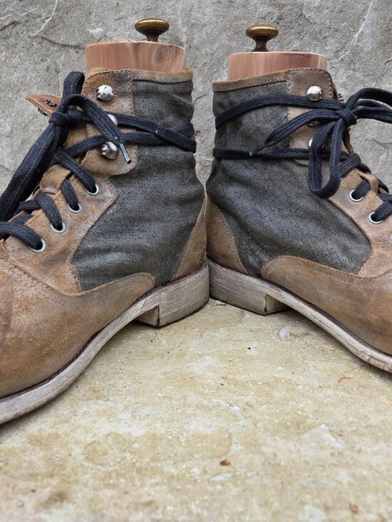 John Varvatos Bowery Lace Boots – Limited Edition Hand made in Italy - Size 10.5 main image 5